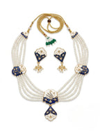 Jewel City Multicolor Meenakari Pearl Necklace Set | Indian Bridal Choker For Women | Grocsy