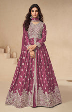 Anaita Magenta Chinon With Sequence Embroidery Salwar Suit | Grocsy