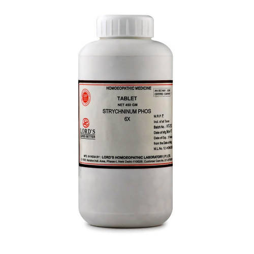 Lord's Homeopathy Strychninum Phos Tablets | Grocsy