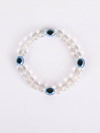 NVR White Crystal Evil Eye Bracelet for Men & Women | Grocsy