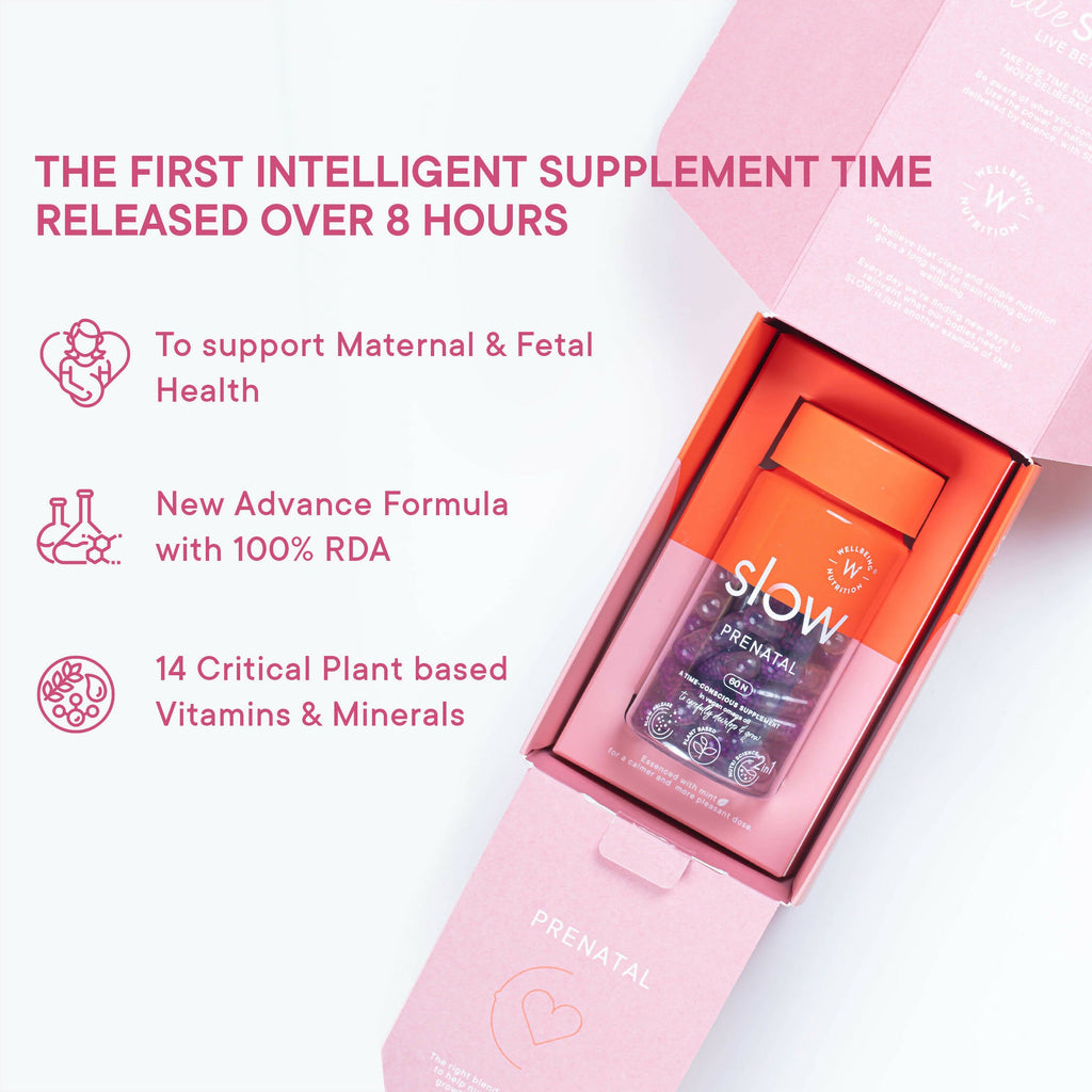 Wellbeing Nutrition Slow | Prenatal Capsules | Grocsy