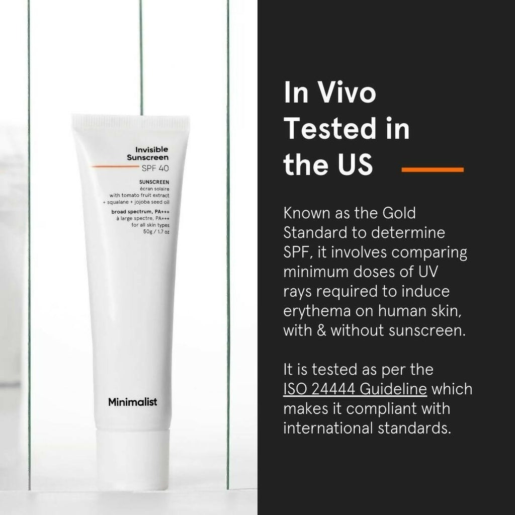 Minimalist Invisible Sunscreen SPF 40+ PA +++ | Grocsy