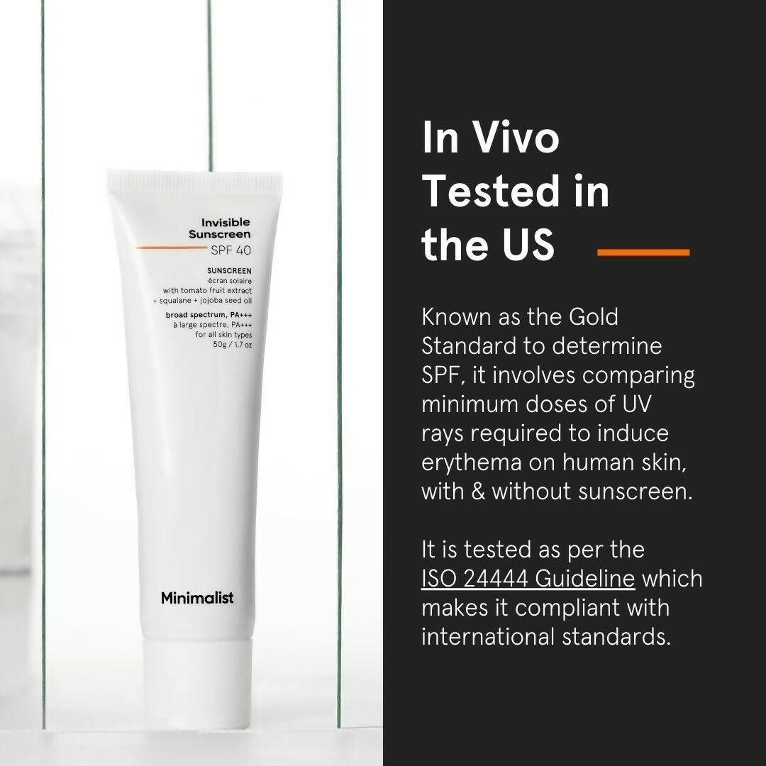 Minimalist Invisible Sunscreen SPF 40+ PA +++ | Grocsy
