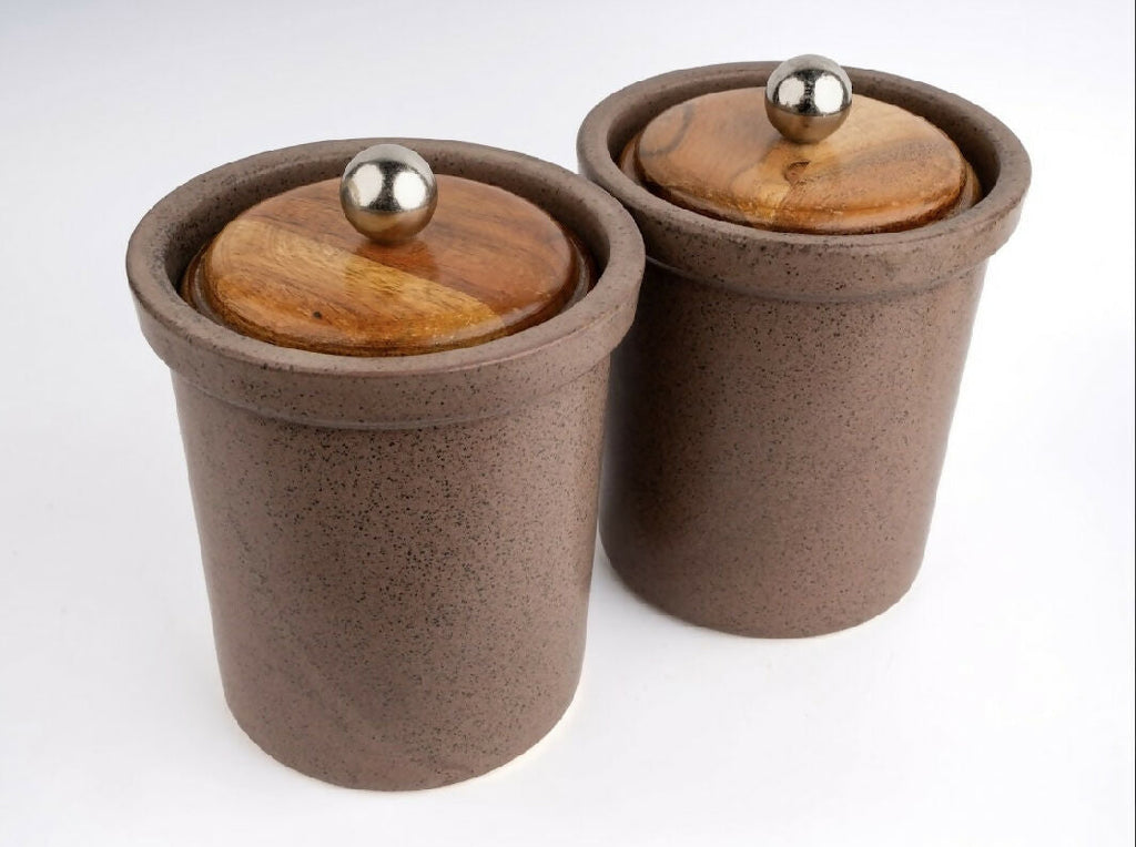 Simply Soho Masala Vault Jars- Set of 2 | Grocsy