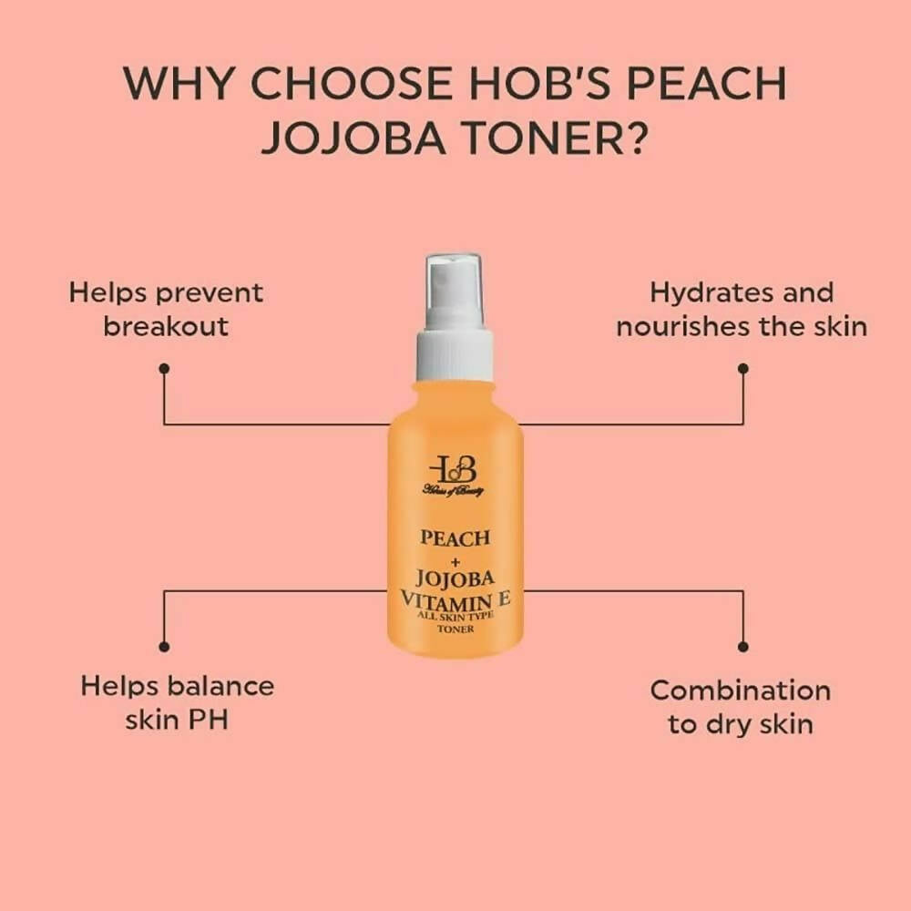 House Of Beauty Peach + Jojoba Toner | Grocsy