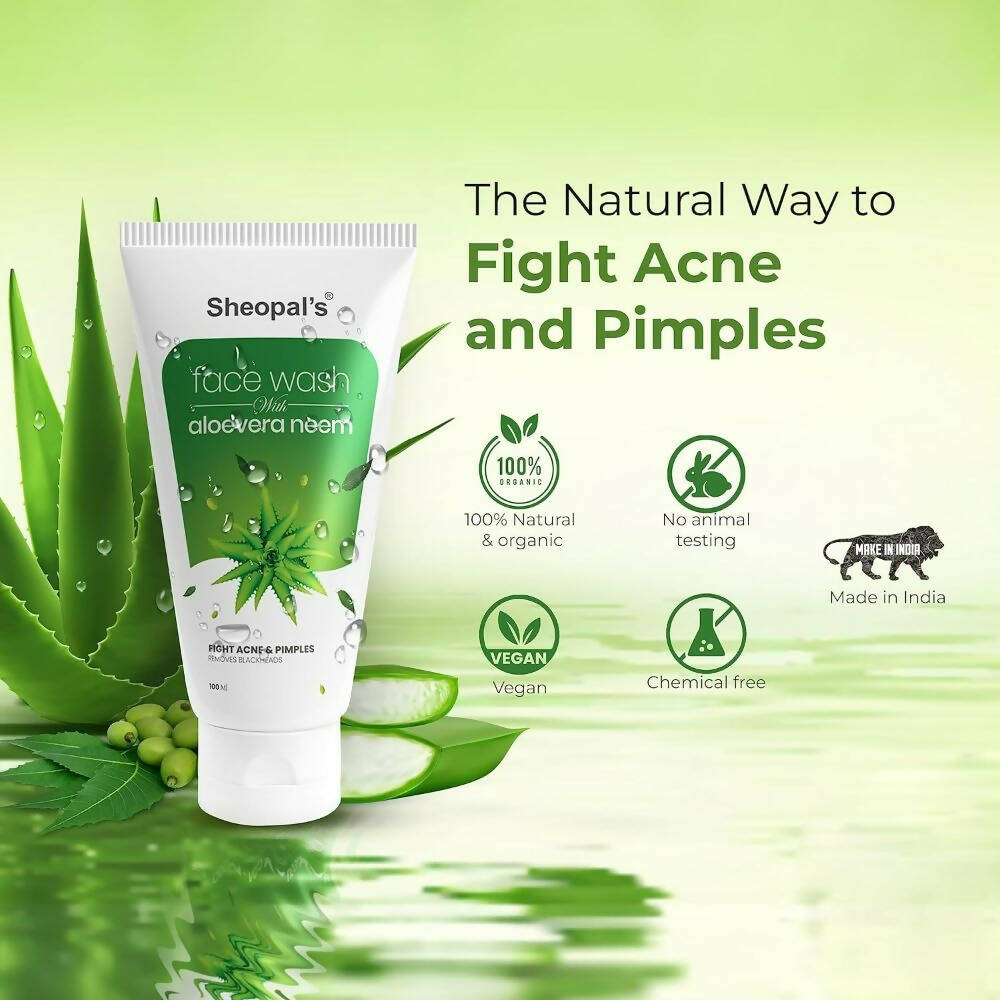 Sheopal's Aloevera Neem Face Wash | Grocsy