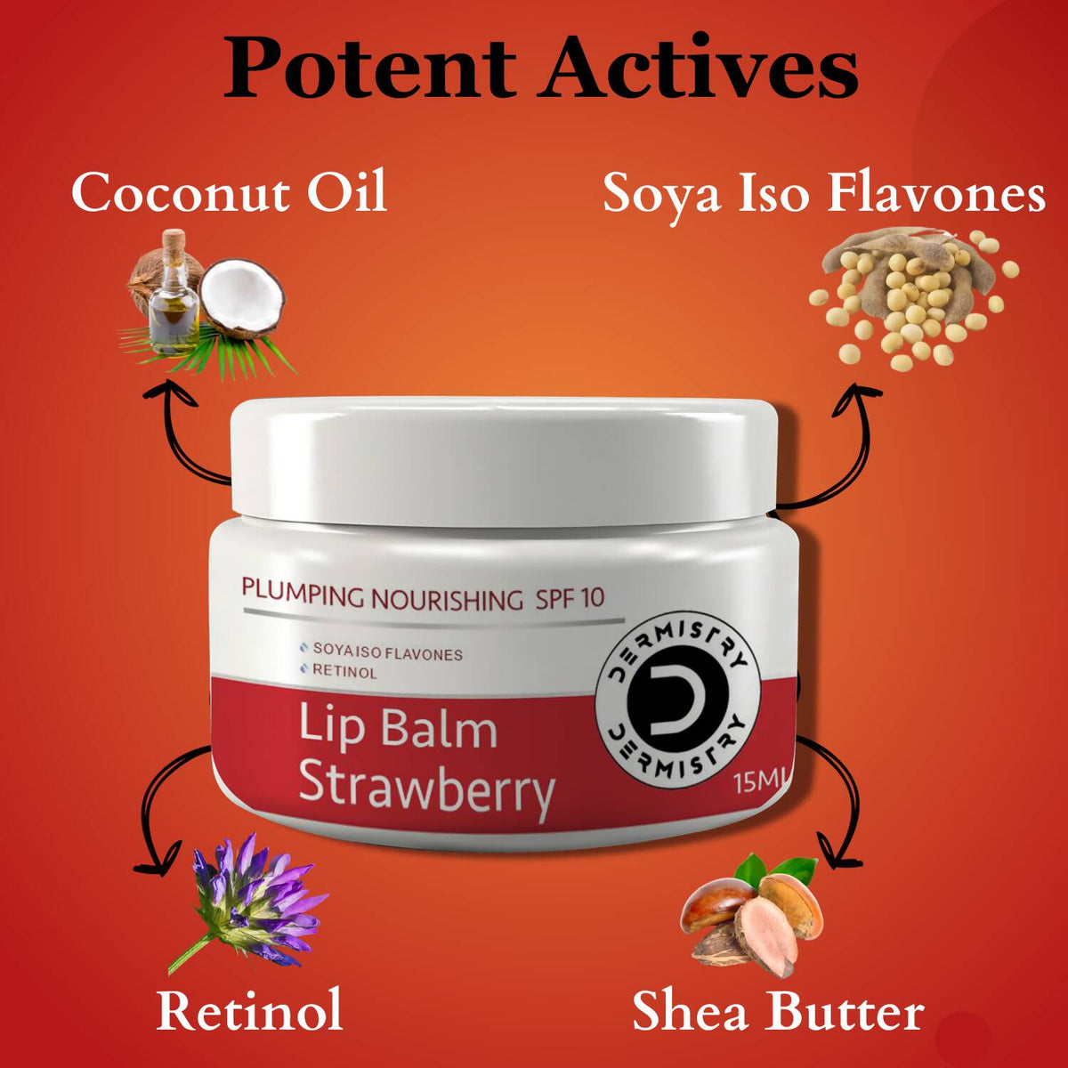 Dermistry Nourishing Lip Balm Strawberry & Coffee Lip Scrub | Grocsy