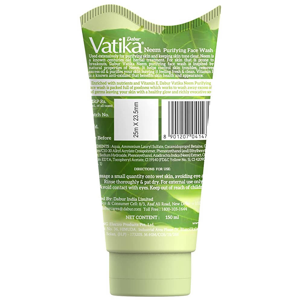 Dabur Vatika Neem Face Wash | Grocsy