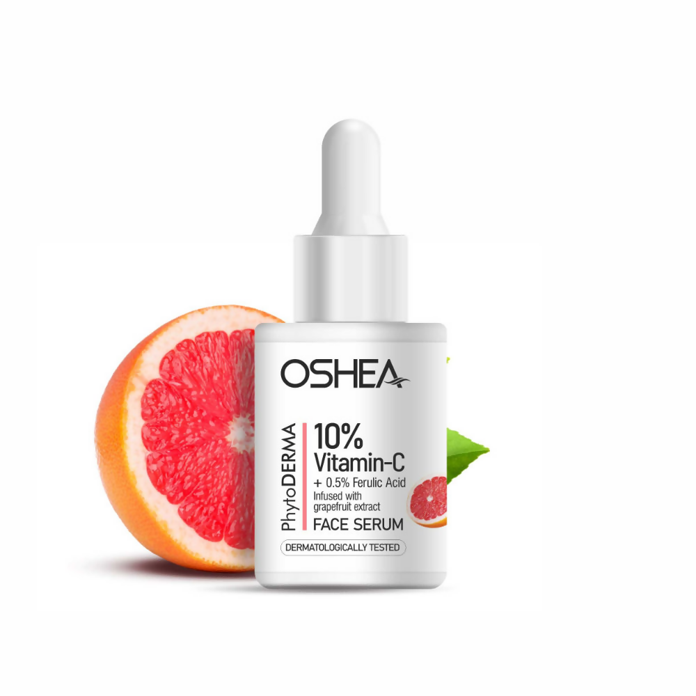 Oshea Herbals Phytoderma 10% Vitamin C & 0.5% Ferulic Acid Face Serum | Grocsy