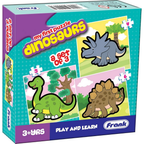 Frank Dinosaurs - A Set of 3 Jigsaw Puzzle for Kids | Grocsy
