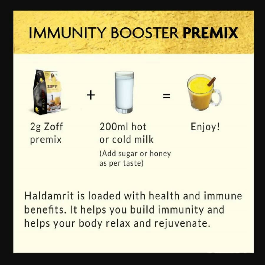 Zoff Haldamrit Immunity Booster - A Turmeric drink | Grocsy