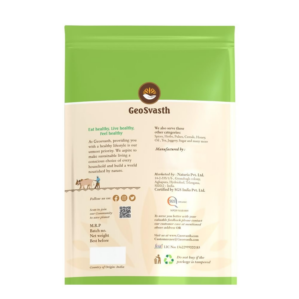 GeoSvasth Organic White Thick Poha | Grocsy
