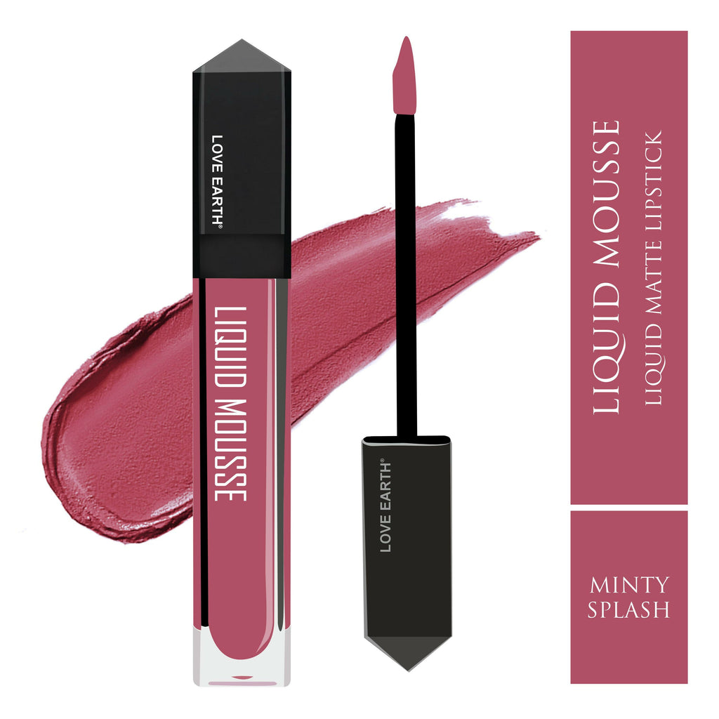 Love Earth Liquid Lipstick - Minty Splash | Grocsy