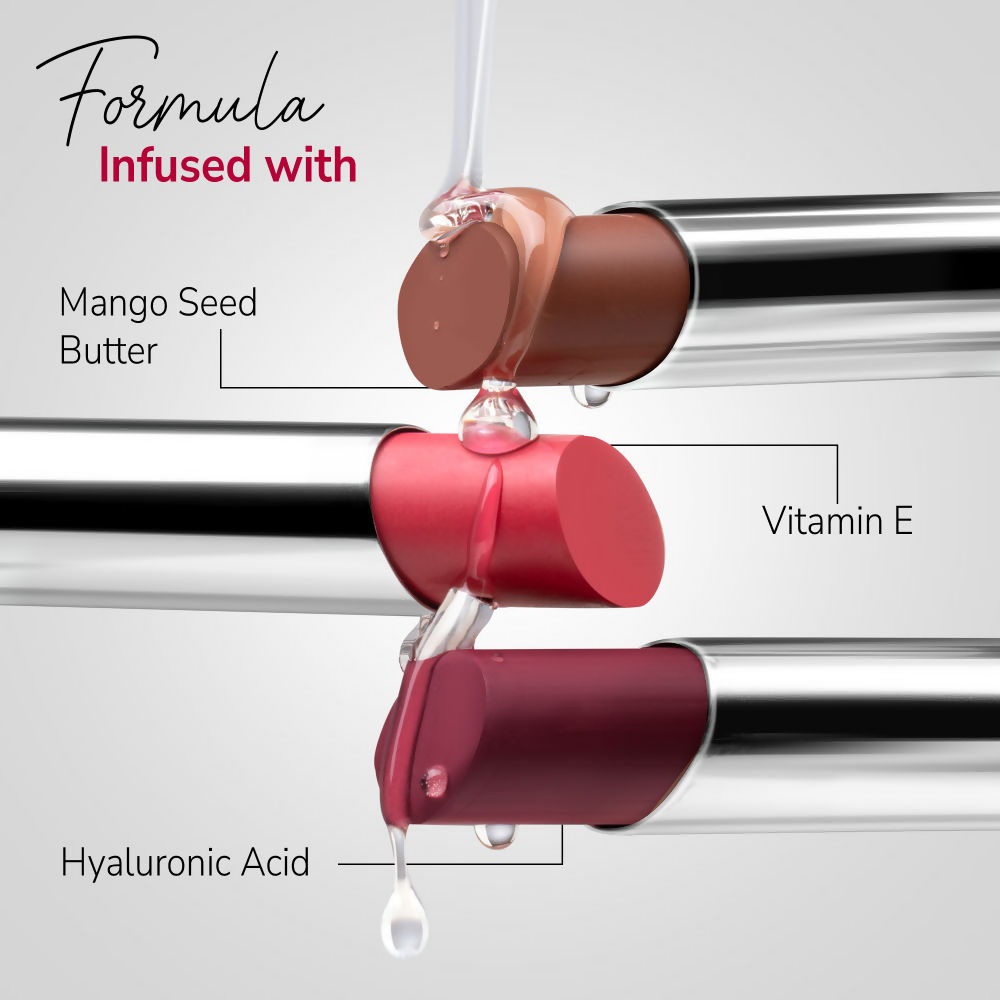 Mila Beaute 24 Hr Non-Transfer Matte Locked-In Lipstick - Fresh Rose | Grocsy