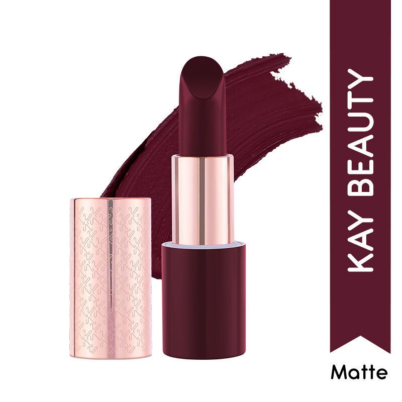 Kay Beauty By Katrina Kaif Matte Drama Long Stay Lipstick - Rolling | Grocsy