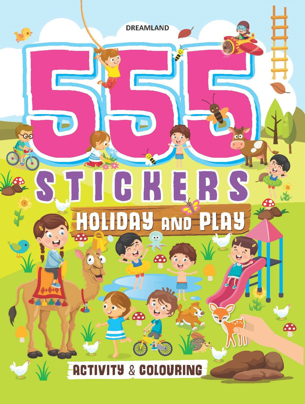 Dreamland 555 Stickers, Holiday and Play Activity and Colouring Book : Children Interactive & Activity Book | Grocsy