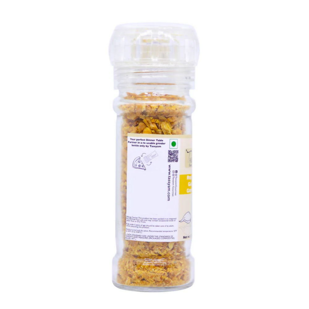 Tassyam Organics Roasted Garlic Pods Grinder Bottle | Grocsy