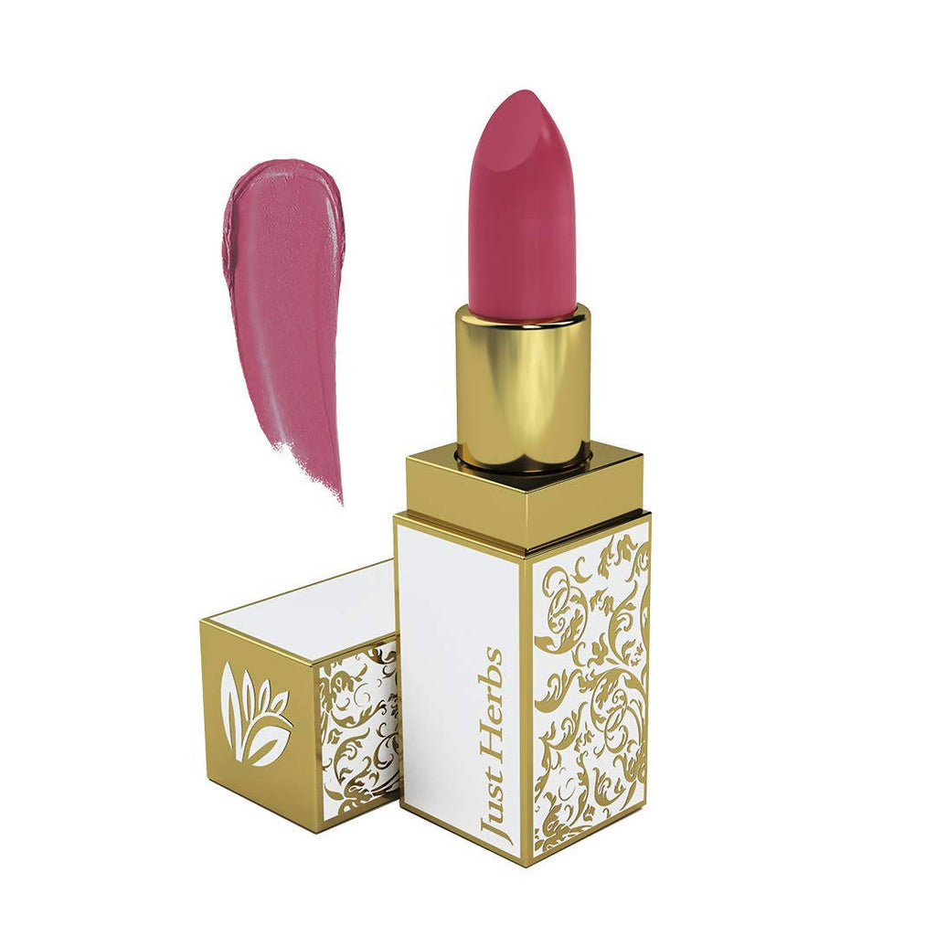 Just Herbs Herb Enriched Ayurvedic Lipstick (Pink, Shade no. 1) | Grocsy