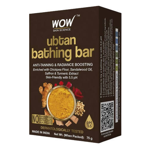 Wow Skin Science Ubtan Bathing Bar | Grocsy
