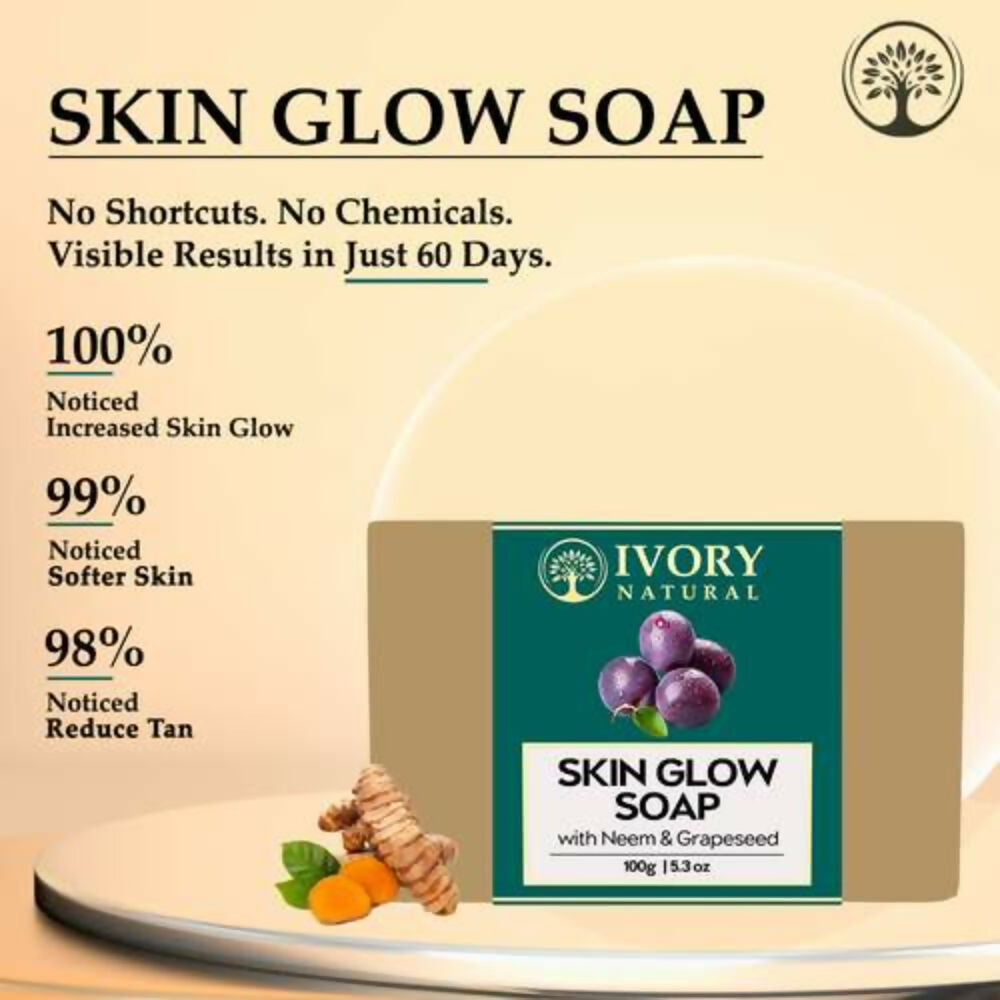 Ivory Natural Skin Glow Soap - Revitalizes, Moisturizes, And Natural Radiance | Grocsy