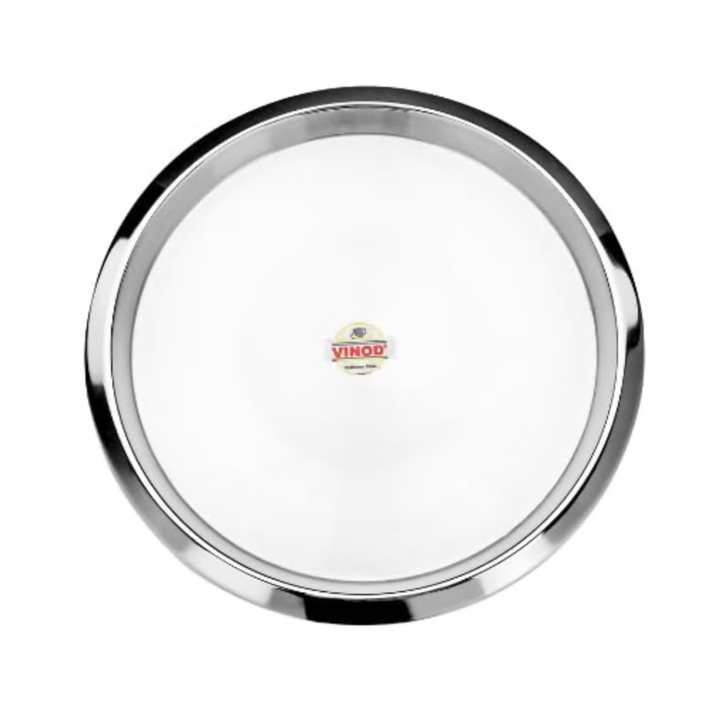 Vinod Stainless Steel Two Tone Serving Dish/Salad Plate/Snack Plate | Grocsy