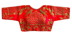 Vamika Beautiful Red Banglori Silk Embroidery Blouse | Grocsy