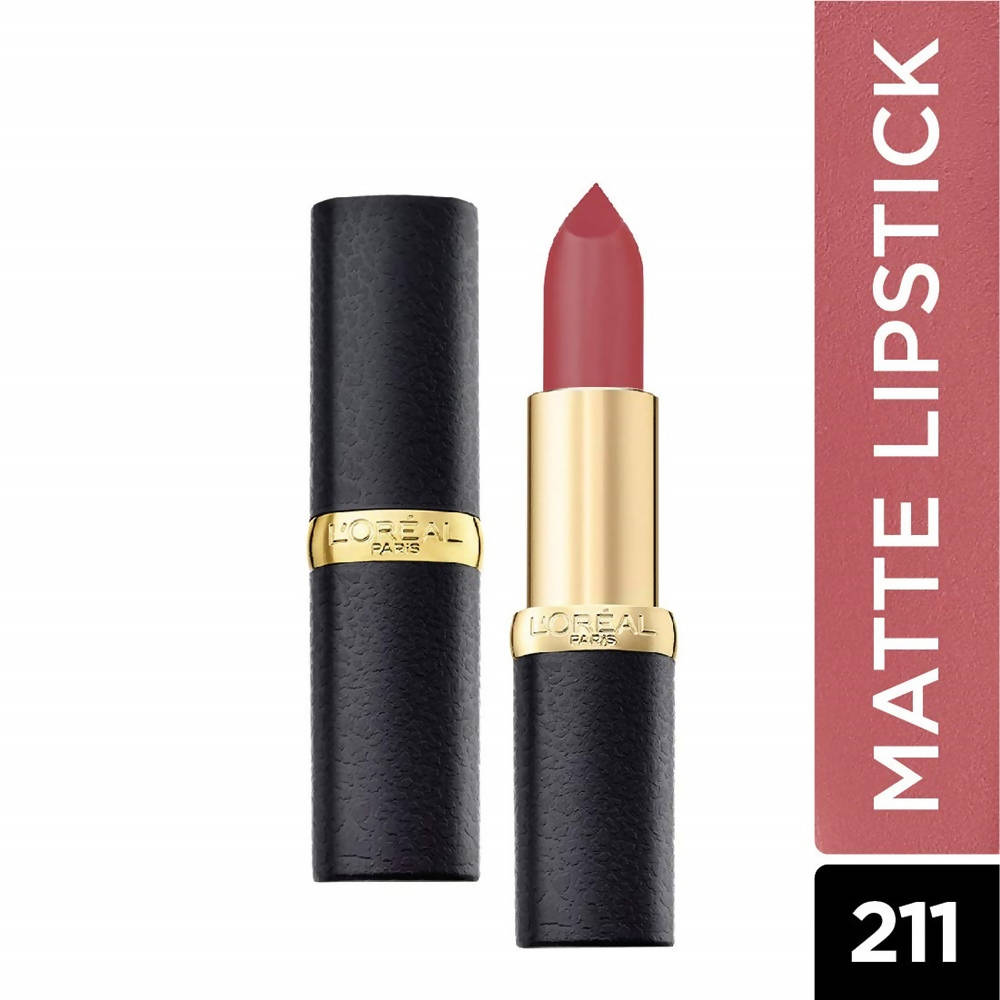 L'Oreal Paris Color Riche Moist Matte Lipstick - 211 Spring Rosette | Grocsy