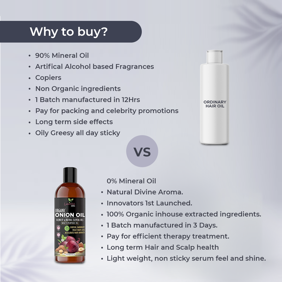 Luxura Sciences Onion Hair Oil | Grocsy