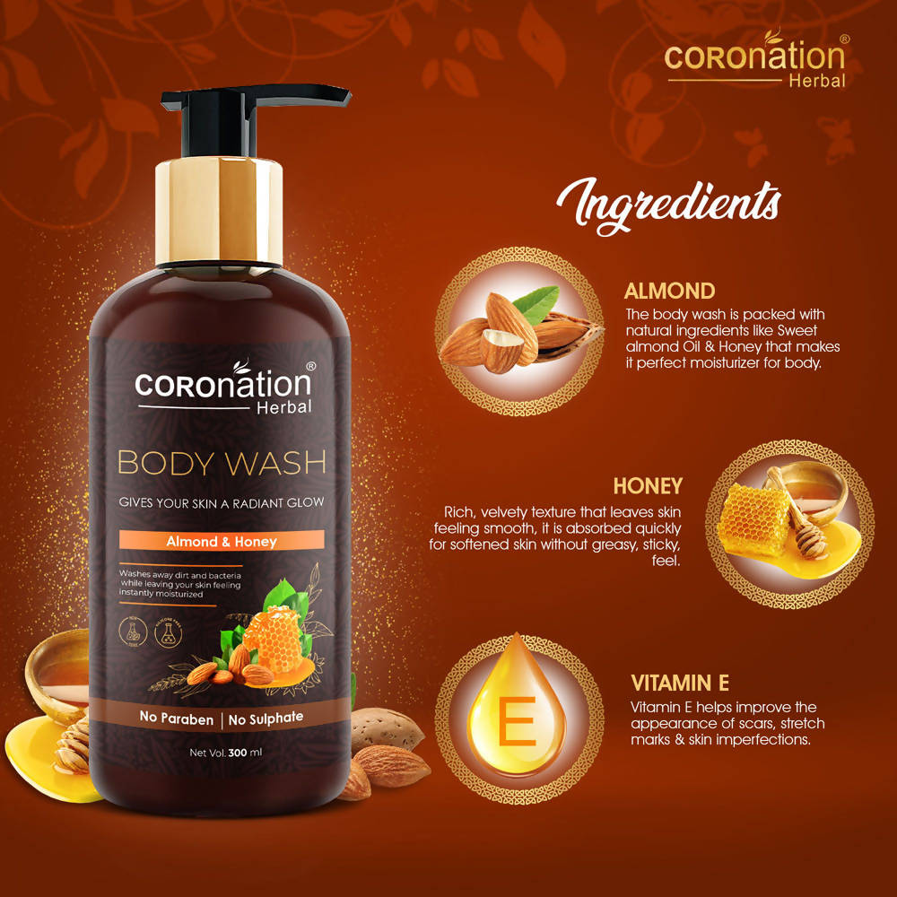 Coronation Herbal Almond and Honey Body Wash | Grocsy