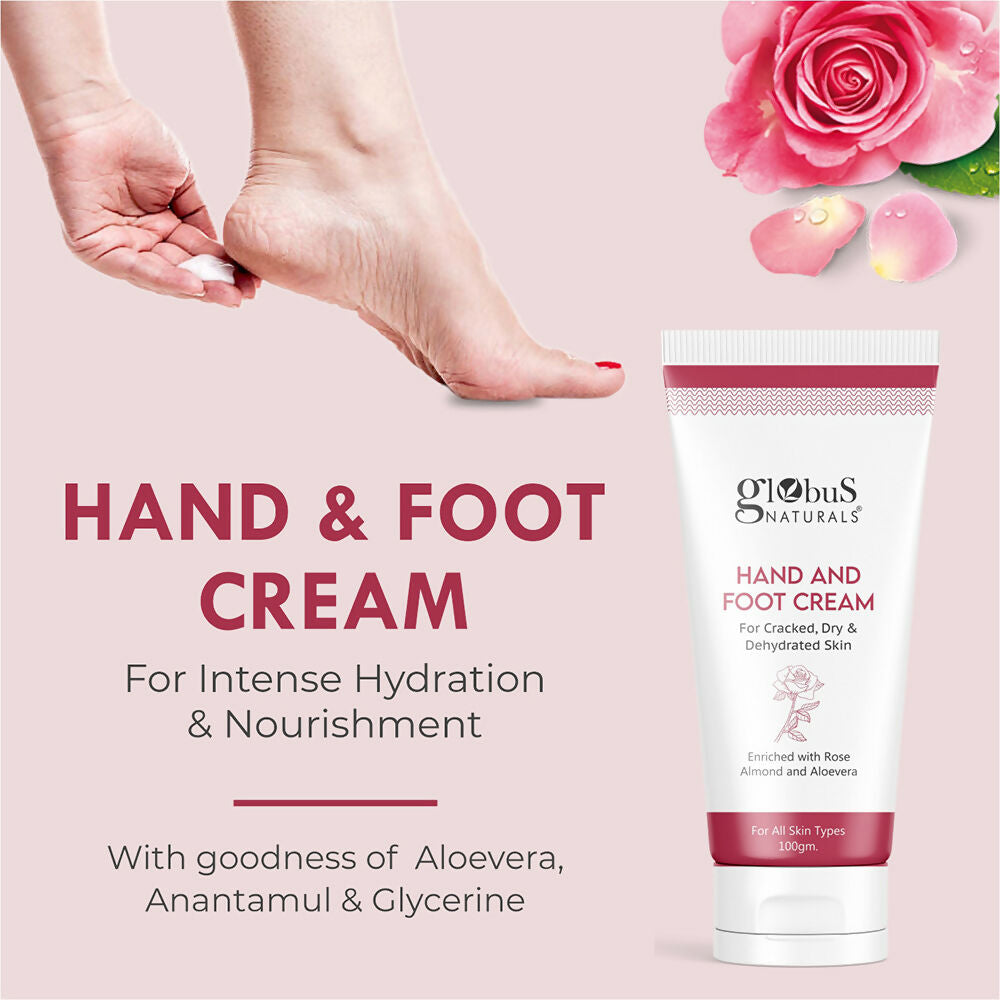 Globus Naturals Nourishing Hand & Foot Cream, On The Go Hydration | Grocsy