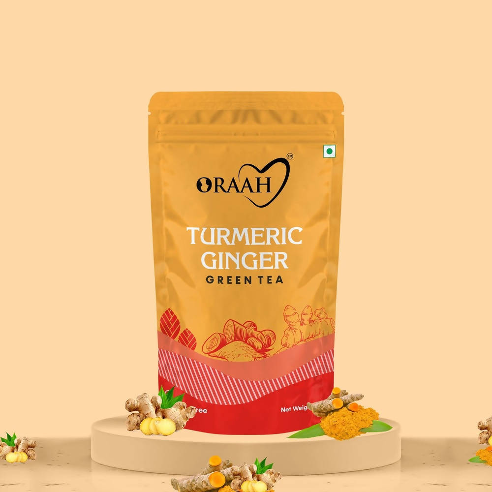 Oraah Turmeric Ginger Green Tea | Grocsy