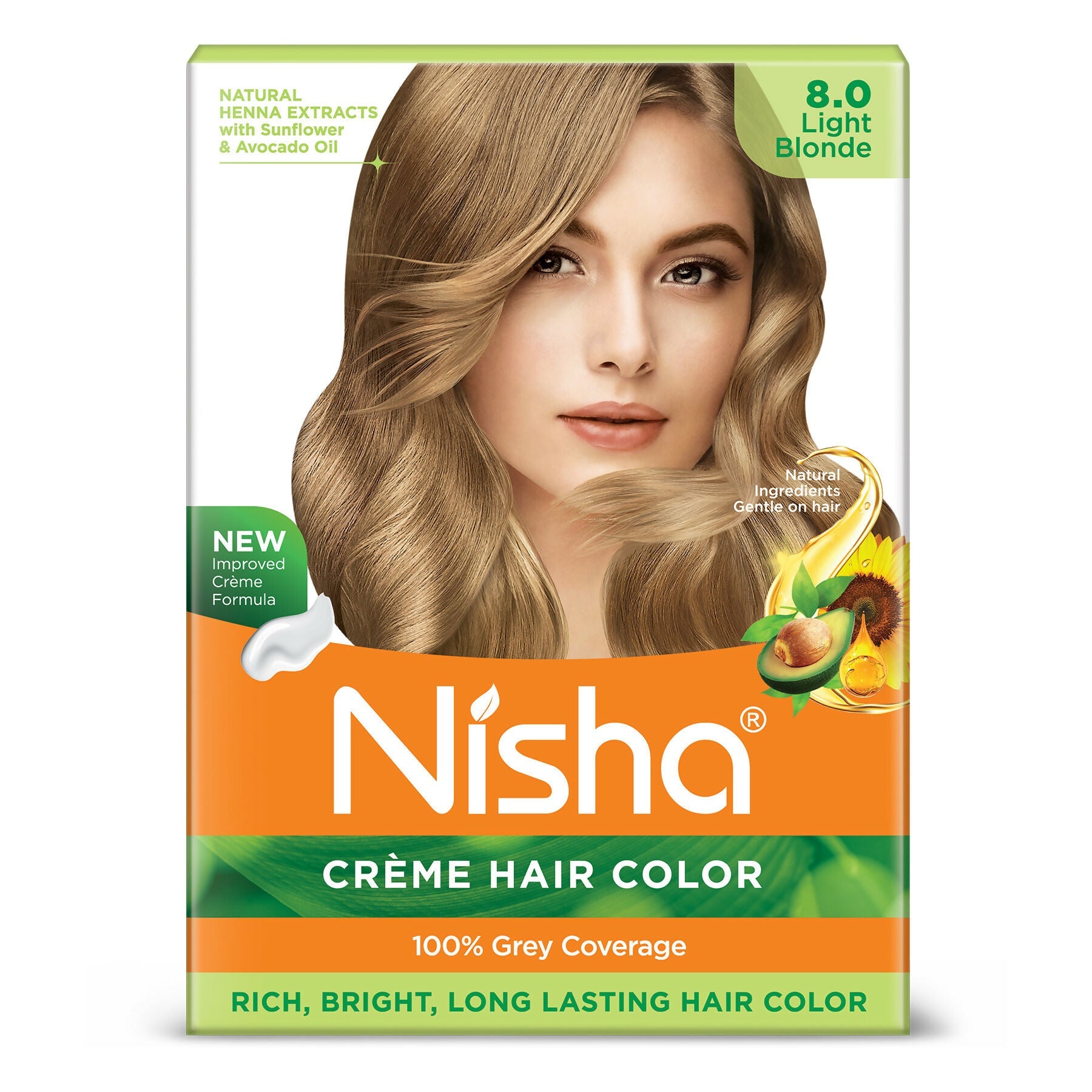 Nisha Creme Hair Color for Women - Light Blonde | Grocsy