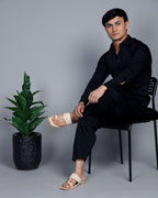 Stepsoft Men'S Cream Kolhapuri Chappal | Ethnic Leather Slip-On For Wedding & Festive Wear | Grocsy