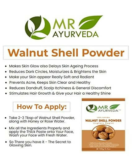 MR Ayurveda Walnut Shell Powder | Grocsy