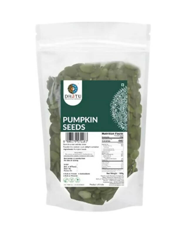 Dhatu Organics & Naturals Pumpkin Seeds | Grocsy