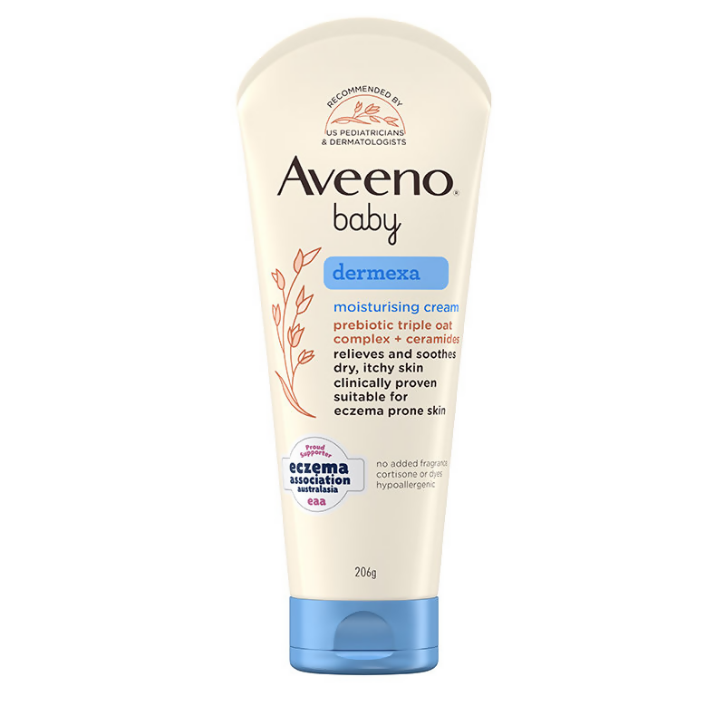 Aveeno Baby Dermexa Moisturising Cream - Prebiotic Oat + Ceramides For Dry | Grocsy
