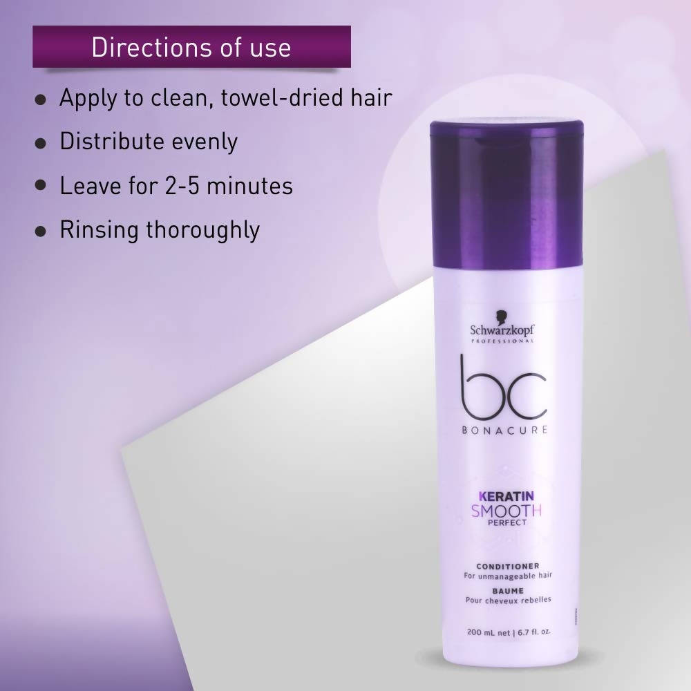 Schwarzkopf Professional Bonacure Frizz Away Conditioner with Babassu Oil - Purple | Grocsy