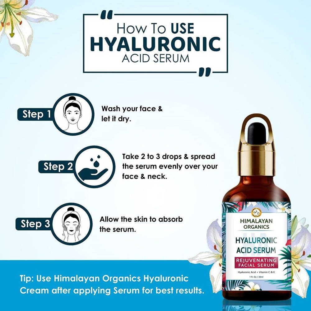 Himalayan Organics Hyaluronic Acid Serum Professional Facial Serum | Grocsy