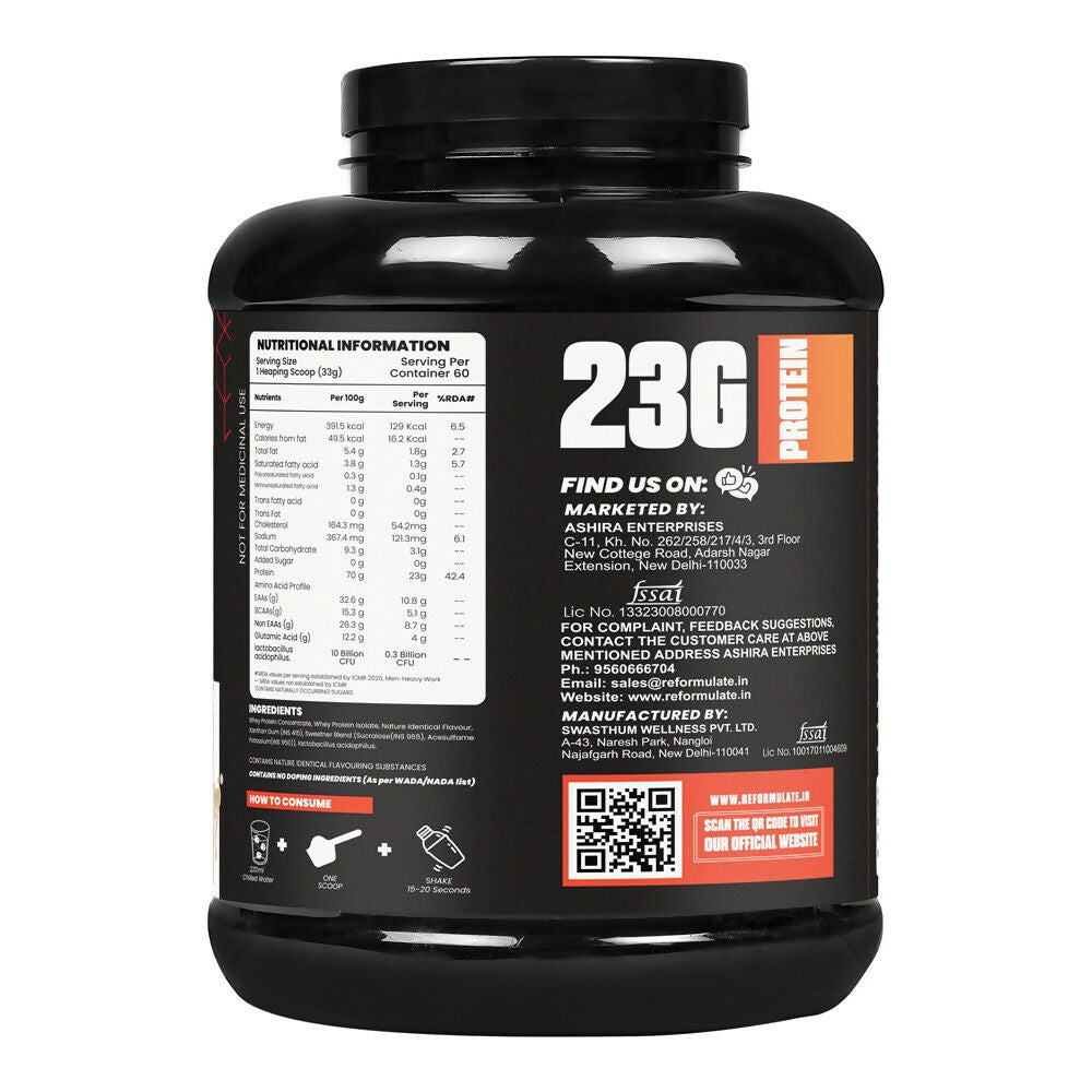 Reformulate Ultima I Whey Protein with Isolate I 23 G Protein I 5.1G BCAA I 10.8 EAA I Pre & Probiotics - Malai | Grocsy