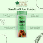 Bliss of Earth Foot Odour Remover Powder | Grocsy