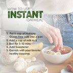 Nutriorg Gluten Free Instant Oats | Grocsy