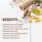 Nutriorg Flaxseed Oil Soft Gel Capsules | Grocsy
