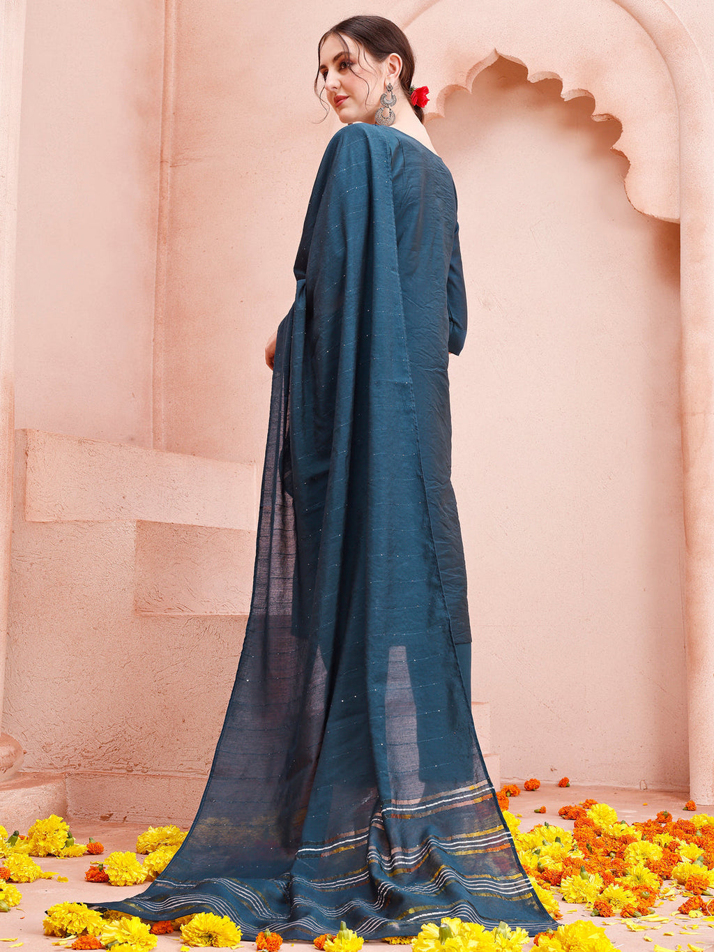 Hand Embroidered Kurta With Pant And Dupatta Set, Multicolor - Hiral Fashion | Grocsy