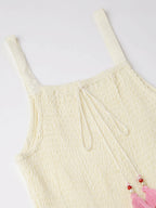 White Cotton Solid Flared Dress with Printed Shrug - Yukti | Grocsy
