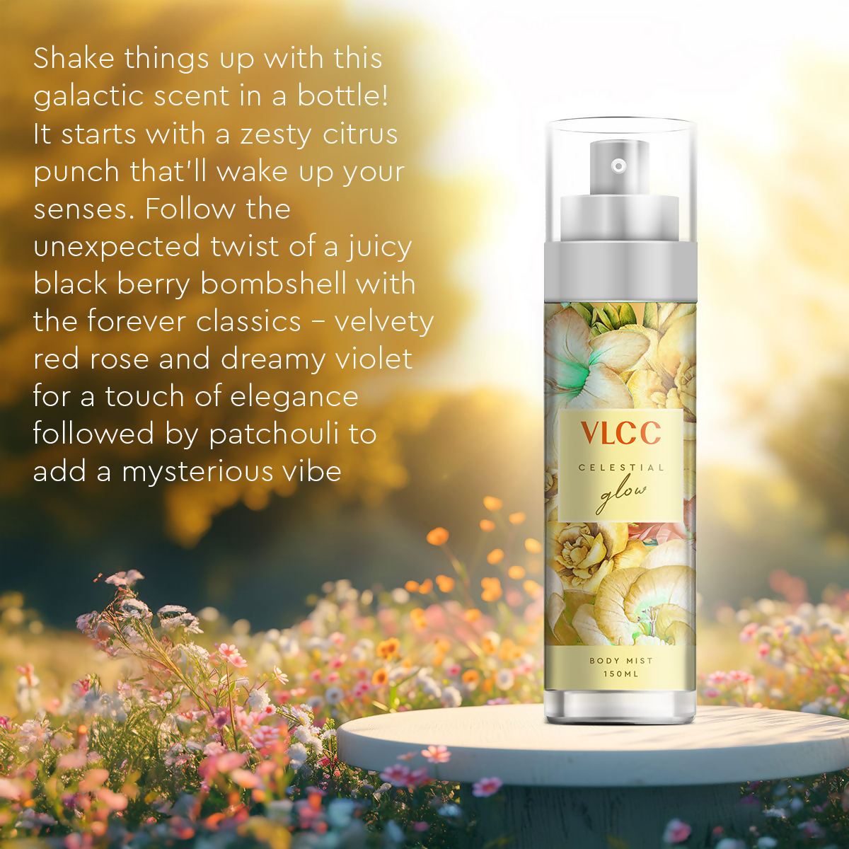 VLCC Body Mist Fragrance - Cellestial Glow | Grocsy