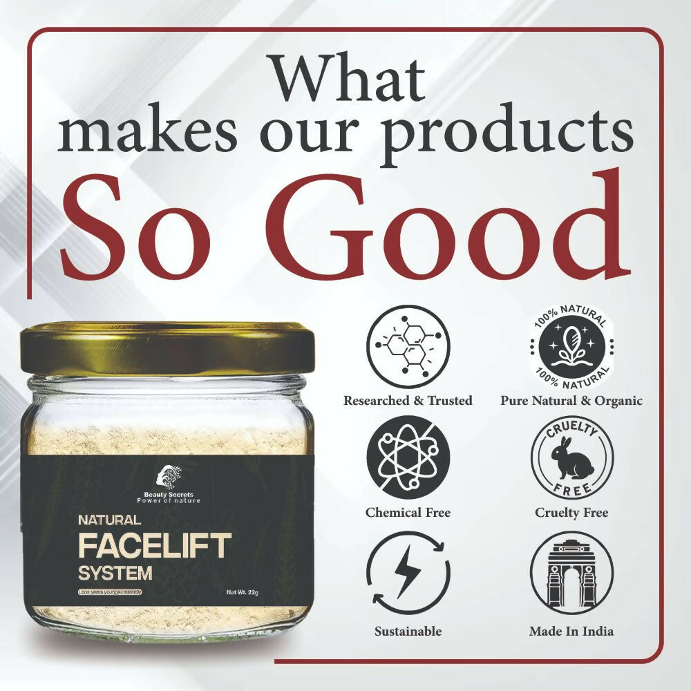 Beauty Secrets Natural Face Lifting Mask/Pack | Grocsy