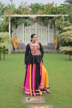 Lorenvalley Fashion Multicolor Rayon with Attractive Gota-Patti Lace Lehenga Choli | Grocsy