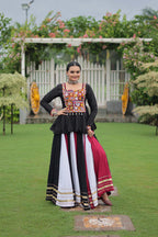 Lorenvalley Fashion Multicolor Rayon with Attractive Gota-Patti Lace Lehenga Choli | Grocsy