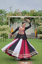 Lorenvalley Fashion Multicolor Rayon with Attractive Gota-Patti Lace Lehenga Choli | Grocsy