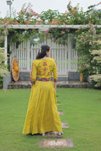 Lorenvalley Fashion Parotgreen Roman Silk with Attractive Gota-Patti Lace Lehenga Choli | Grocsy